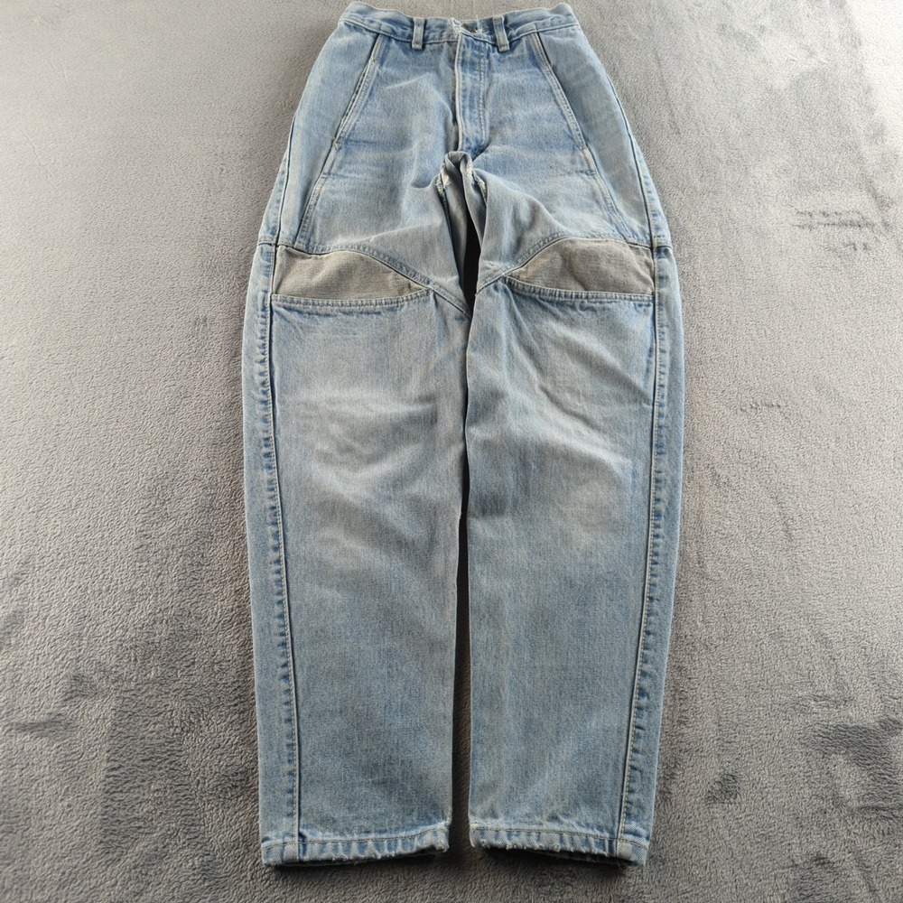 Vintage 90s Lee Jeans Fits 24x29 Blue Light Wash Paneled Relaxed Barrel Leg